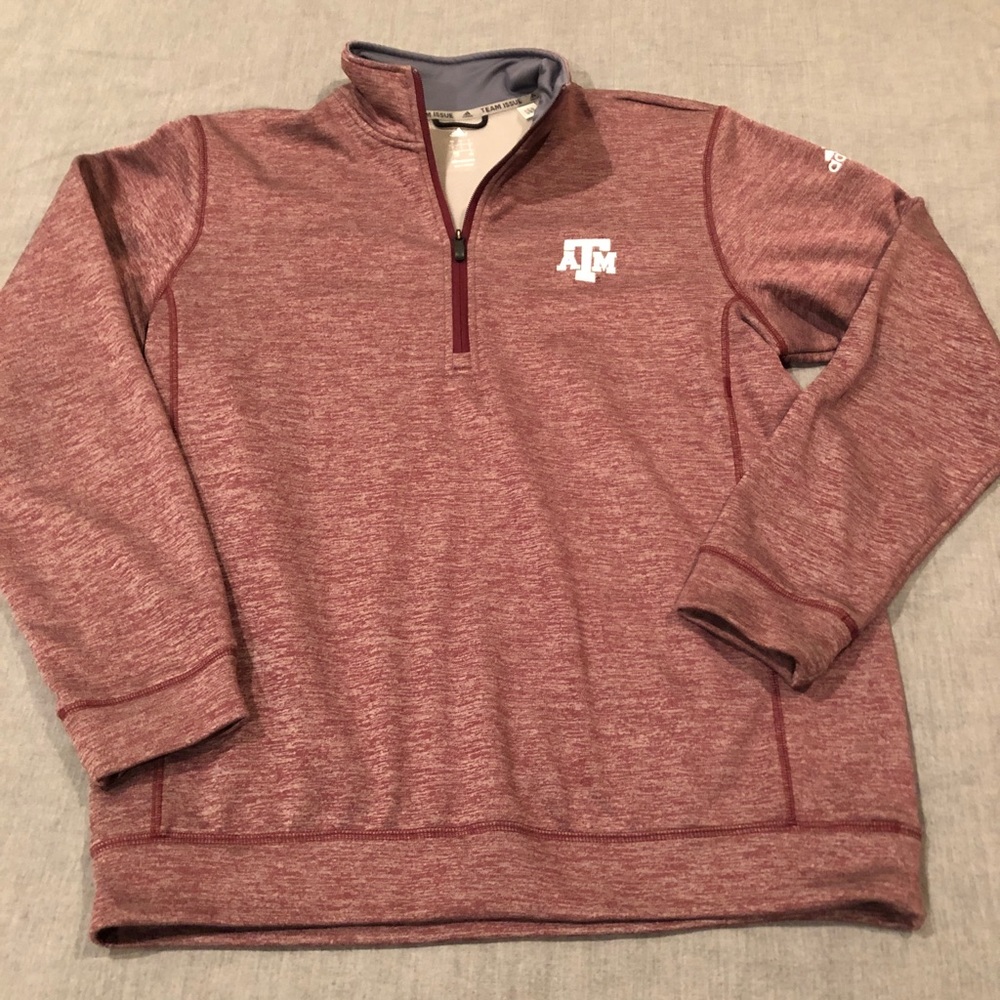 Texas A&M Adidas Climawarm Team Issue 1/4 zip